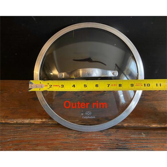 CALPHALON 10" Stainless Steel/Glass Lid - Picture 8 of 8